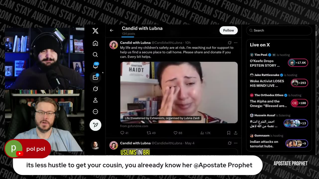 Muslims Threaten and Force Lubna to Quit YouTube