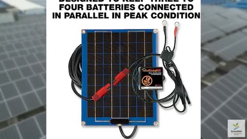 PulseTech SolarPulse SP-12 Solar Battery Charger Maintainer, 12 Watt and Quadlin