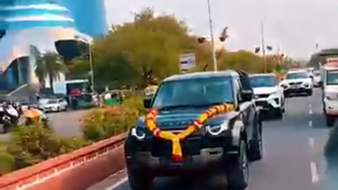 Taking Delivery Of New Land Rover