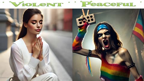 Nonviolent is violent. But violent is nonviolent.