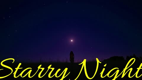 Electronic Music. Song Starry Night.
