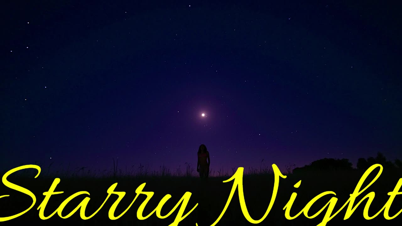 Electronic Music. Song Starry Night.