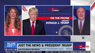 PRESIDENT TRUMP ON THE PHONE ON JUST THE NEWS