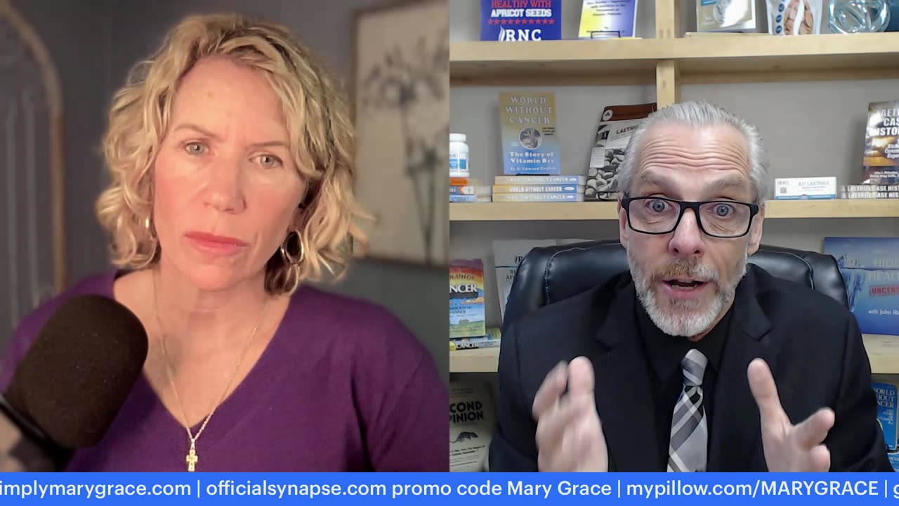 MARY GRACE: LIVE with Jon Richardson | Breast Cancer and the Truth about B17 and Apricot Seeds