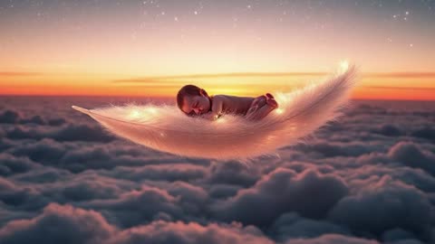 Featherlight Voyage – Baby Sleep Music for Deep Sleep | CrystaVibeMusic