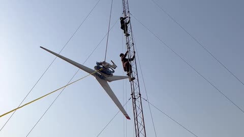 Wind turbine at home in Pakistan 🤑