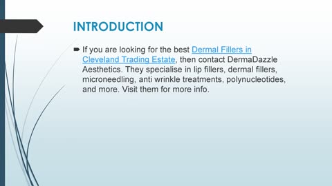 Best Dermal Fillers in Cleveland Trading Estate
