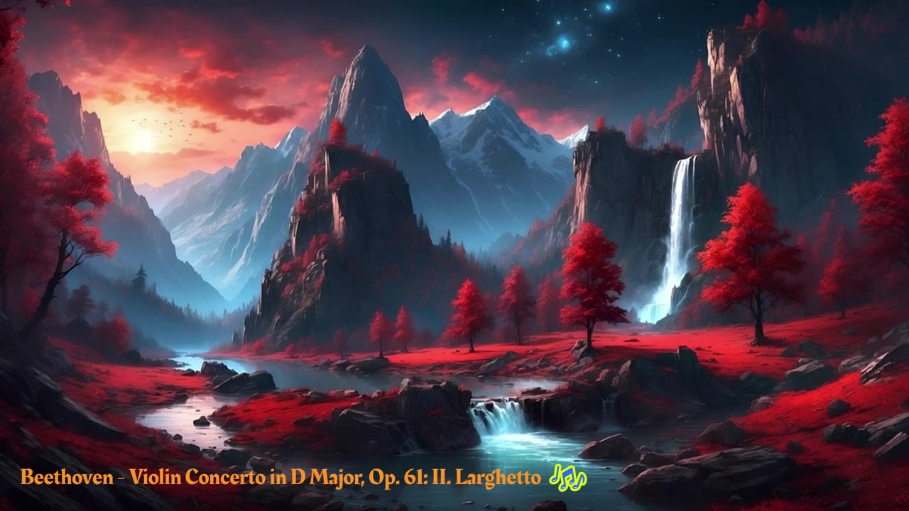 Beethoven - Violin Concerto in D Major, Op. 61: II. Larghetto | Classical Violin Masterpiece 🎻