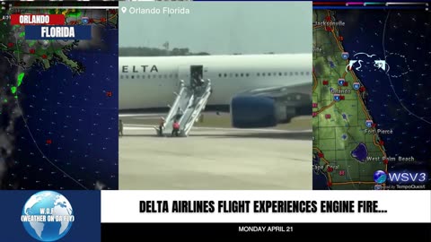 🔥 Delta Flight Evacuated After Engine Fire! 4/21/25 #shorts #newsupdate