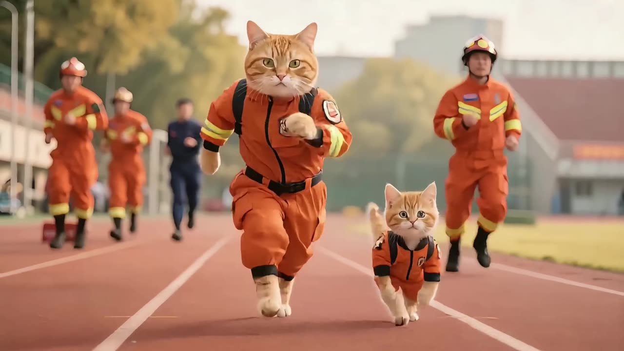 🔥🚒 Firefighter Cats Save the Day! | AI Animated Heroes