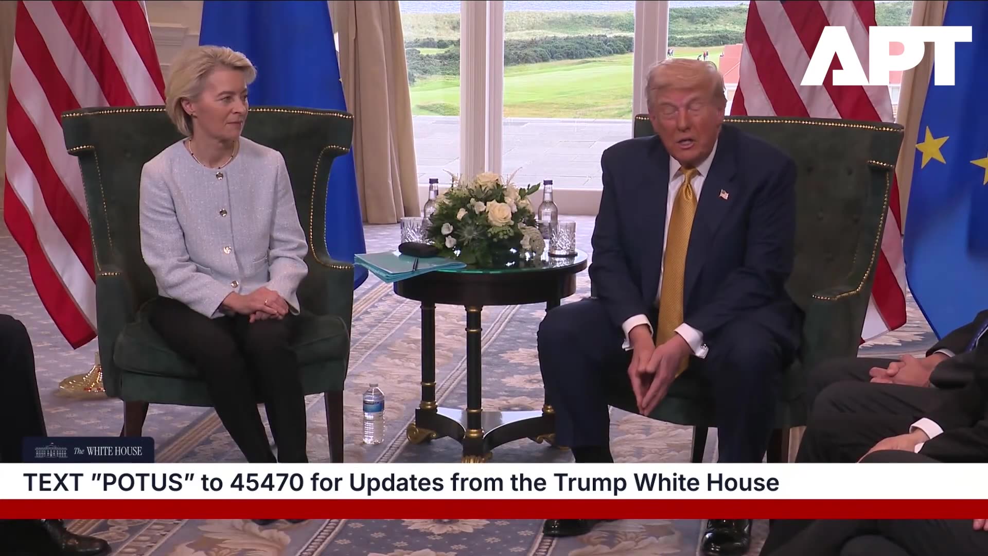 Pres Trump & Ursula Von Der Leyen in Massive US-EU Trade Deal Talks