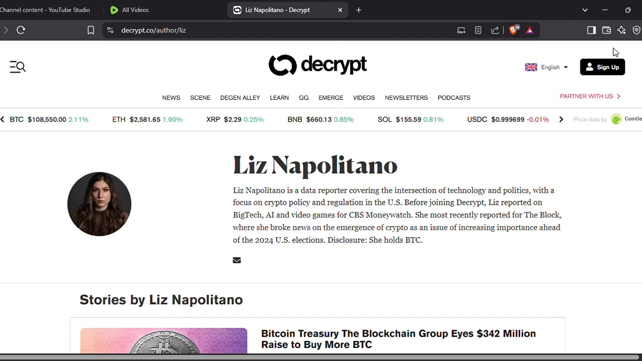 Bitcoin Treasury The Blockchain Group Eyes $342