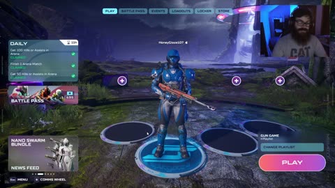 Finishing some challenges in Splitgate 2!