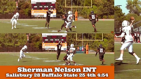 Prototype 460: Buffalo State's Sherman Nelson with the INT vs Salisbury
