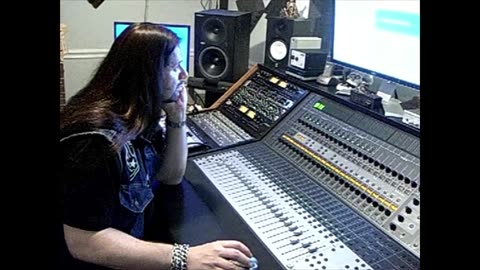 Original Anthrax vocalist Neil Turbin at Alpine Sound studio