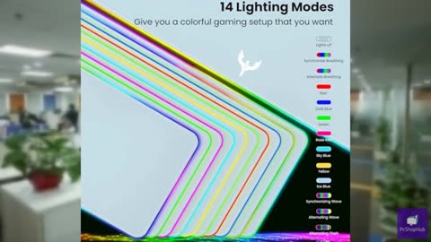 BladeHawks Extra Large RGB Gaming Mouse Pad-14 Light Modes, Extended Soft LED Mo