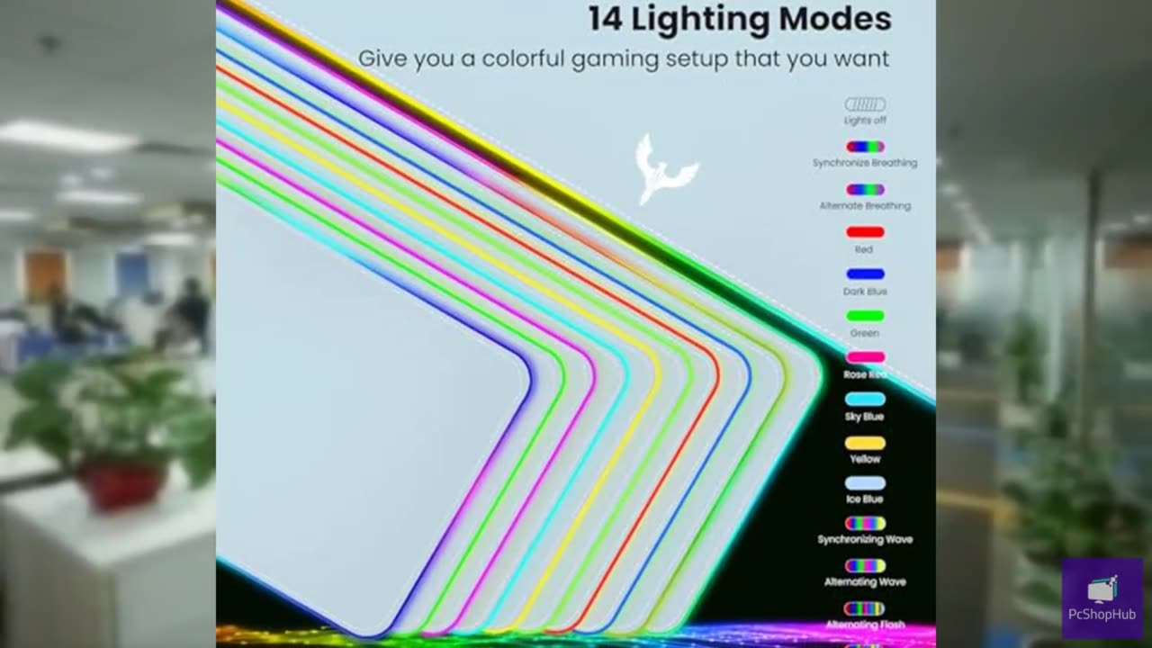 BladeHawks Extra Large RGB Gaming Mouse Pad-14 Light Modes, Extended Soft LED Mo