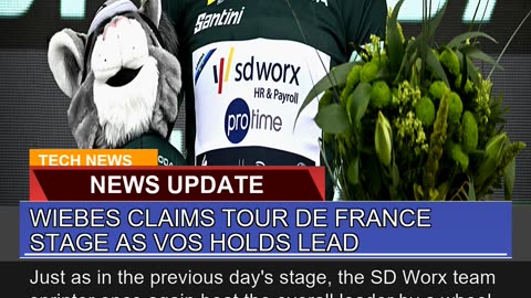 Wiebes Claims Tour De France Stage as Vos Holds Le