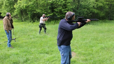 Dennis and John do a close quarters drill