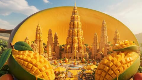 Mango Mirage City | A Lush Fantasy Kingdom Inside a Juicy Mango