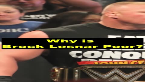 Why is Brock lesnar poor 🤔