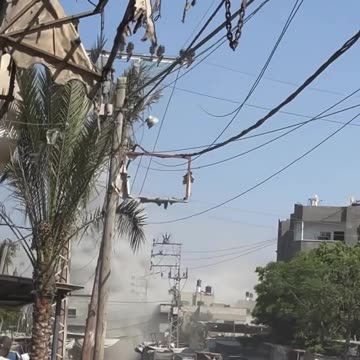 The occupation warplanes is bombing the Jabalia al-Nazla area in the northern Gaza $trip