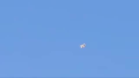 An Israeli fighter jet shoots down an Iranian drone in the skies over the Daraa province.