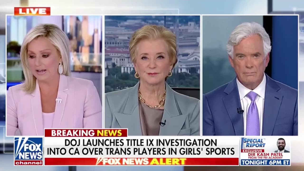 Sec. Linda McMahon: "We can not allow women to have to compete against men in sports."