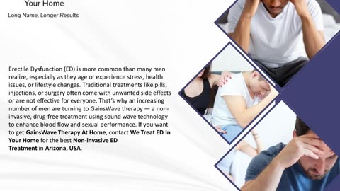 Top Reasons Men Are Choosing GainsWave For Erectile Dysfunction