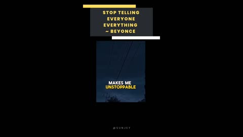 Stop telling everyone everything