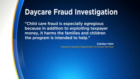 Local News Report about Minnesota daycare fraud by Somalis from 2018