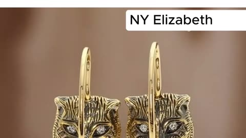 Gucci Le Marché des Merveilles Cat‑Head Stud Earring