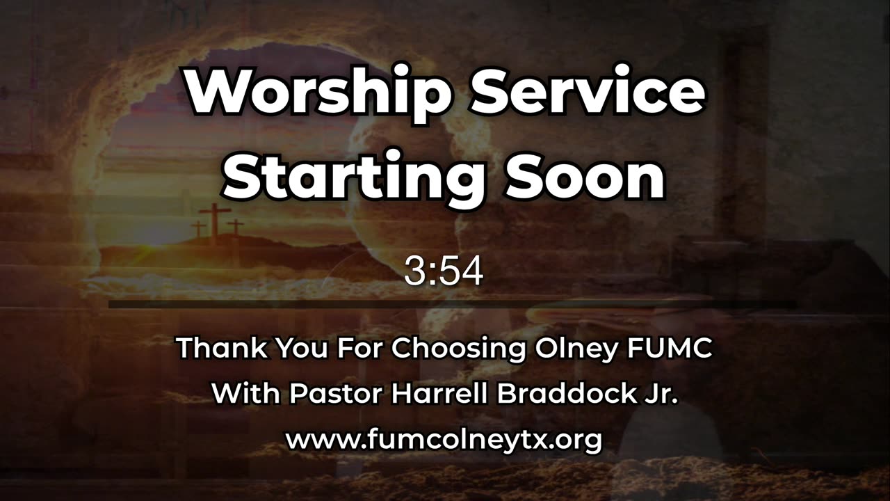 Sunday worship service