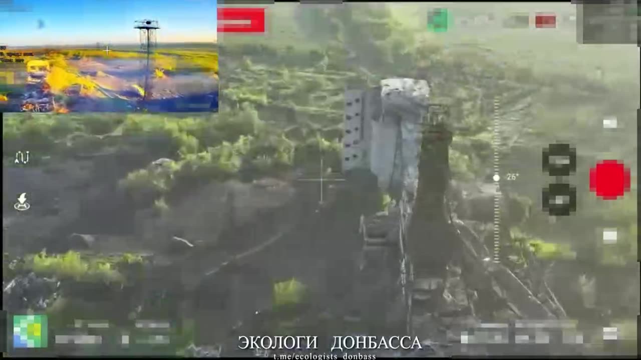 Shelling of a Kozak APC Near the Novodzerzhinskaya Mine