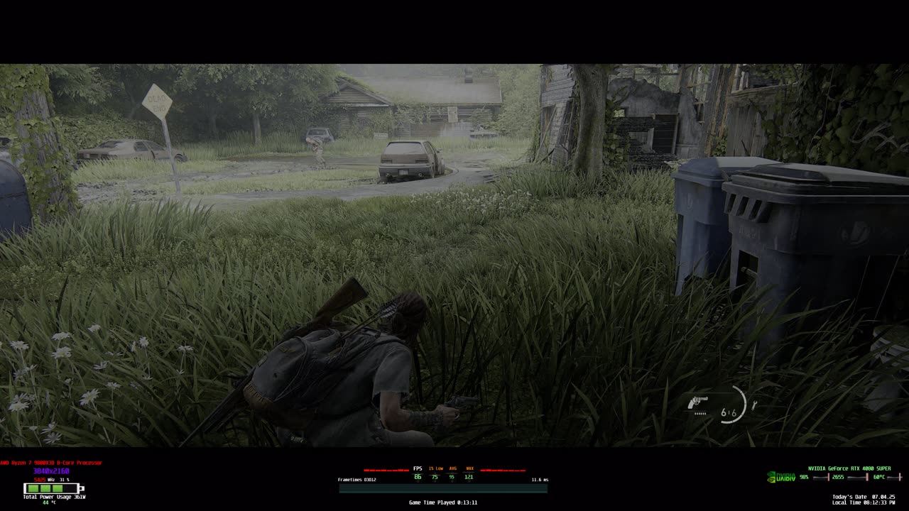The Last of Us Part II Remastered 21:9 4k HDR PC Gameplay 9800x3d RTX 4080 Super DLAA No DLSS or FG
