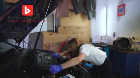 Sexy girl on work by Barbara Media Exclusive Production
