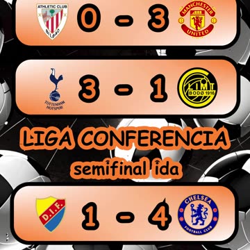 Resultado del partido de la europa league y conference league del día 1 de mayo.
