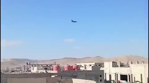 American fighter jets are flying at low altitude over Palmyra, Syria, after the ISIS attacked