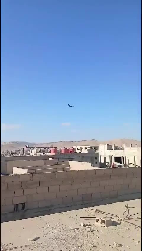 American fighter jets are flying at low altitude over Palmyra, Syria, after the ISIS attacked