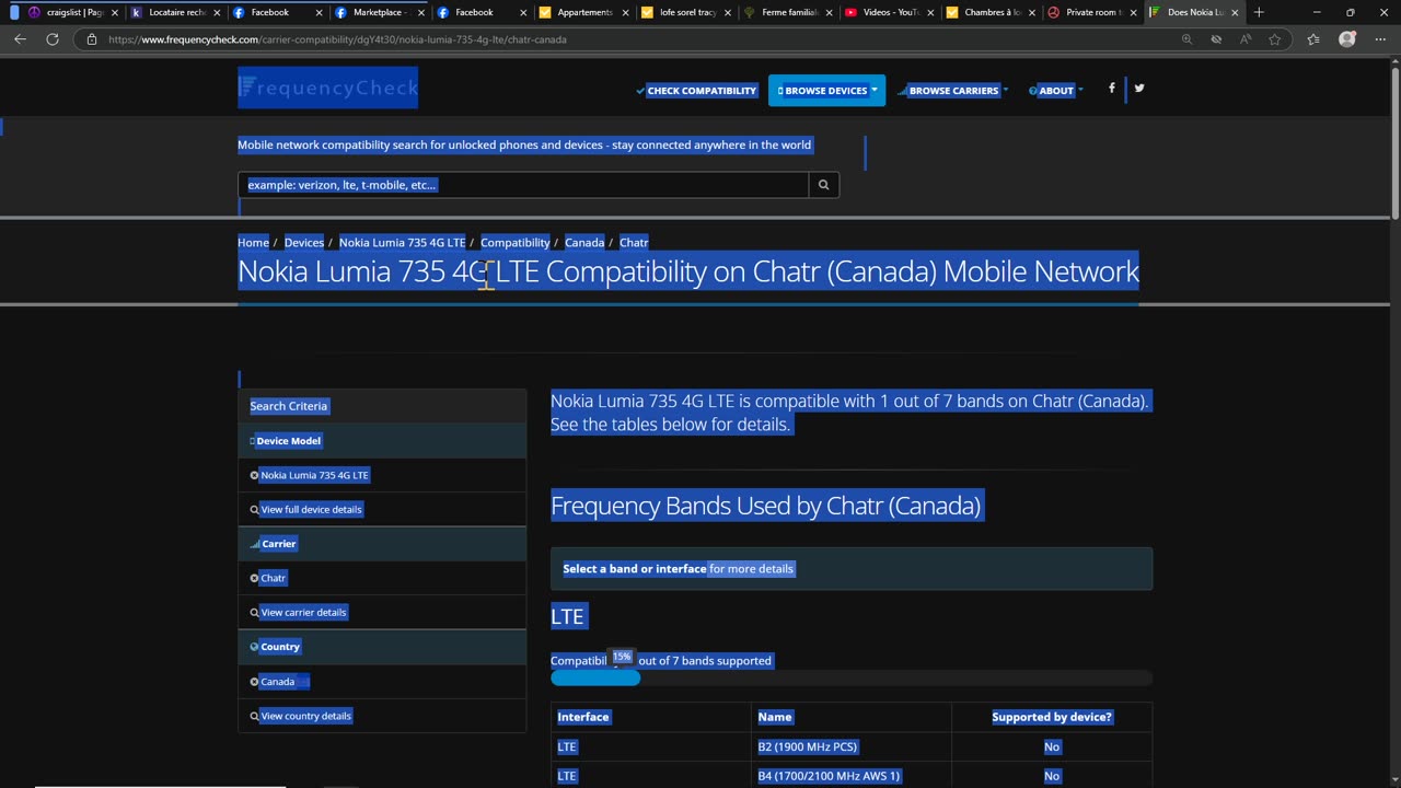 Verify if a cell phone will work with a mobile phone company network provider