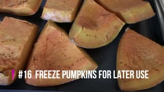 Gardening Quick Tip #16 - Freeze Pumpkins For Later Use