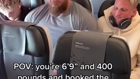 POV: you’re 6’9” 400 pounds and booked the middle seat