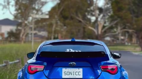 Custom Gurney Flap made for Sonic Subaru BRZ Rocket Bunny Kit, made by Mozemo Craft. 🦔💨💙