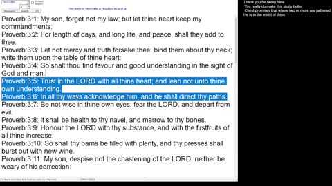 Proverbs 3