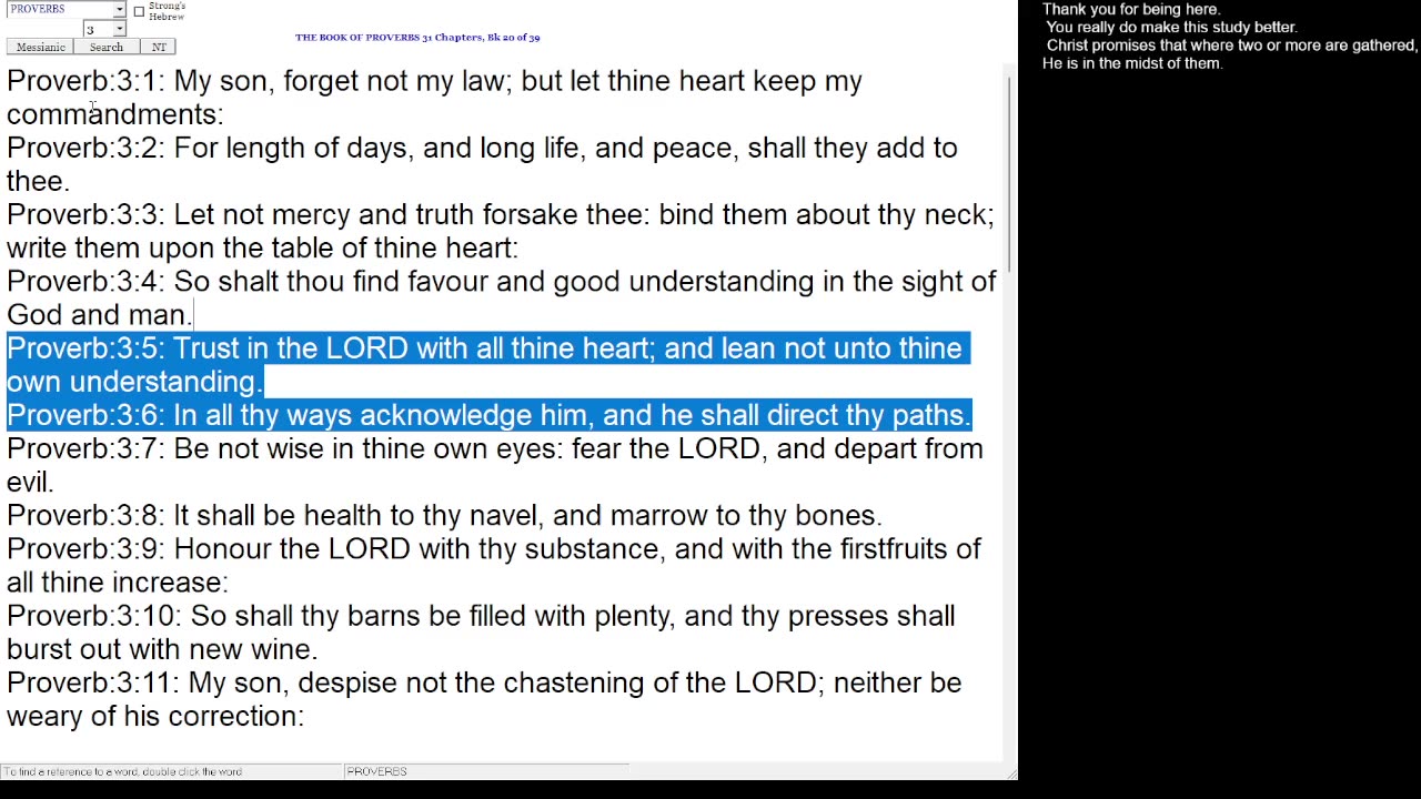 Proverbs 3