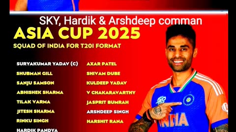 SKY, Hardik & Arshdeep are in the both squads. Best wishes to team India.