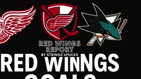DETROIT RED WINGS GOAL COMPILATION FROM 3-2 SHOOTOUT WIN OVER SHARKS