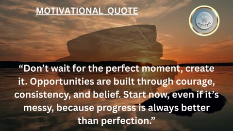 Quote For The Day: Start where you are. Every step counts 🌱