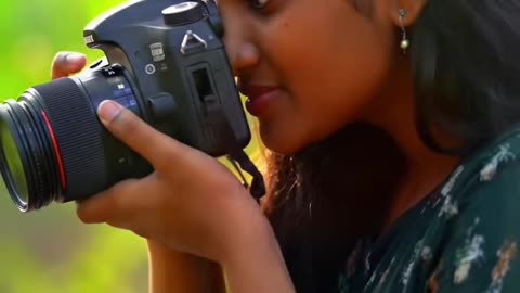 Cinematic Nature Beauty | Indian Girl Filming a Colorful Parrot 🦜