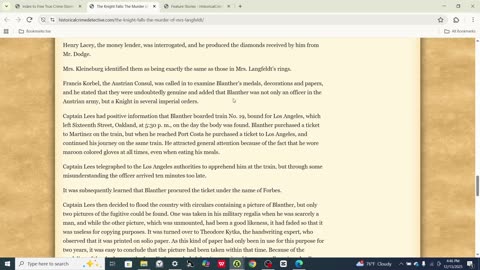 How did Joseph Blanther commit this crime?